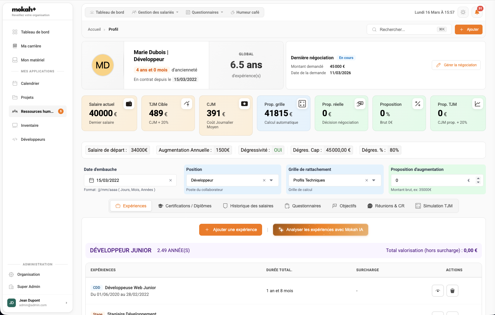 Profil collaborateur mokah+