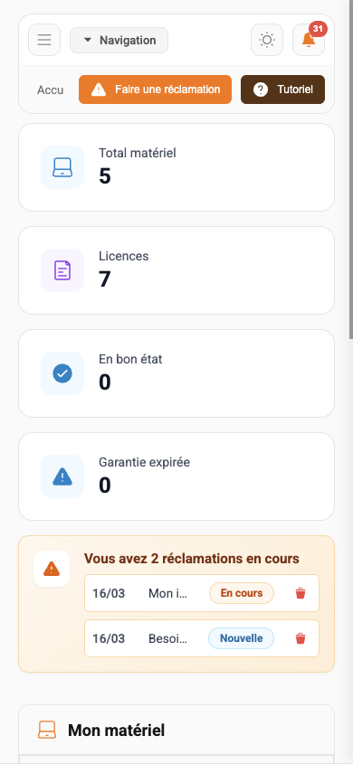 Mon inventaire (mobile)